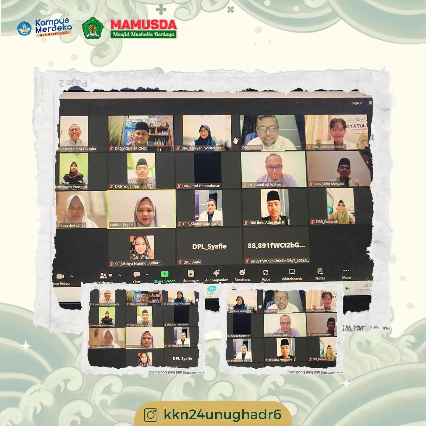 5. Presentasi Program Kerja KKN DR06 UNIVERSITAS NAHDLATUL ULAMA AL GHAZALI